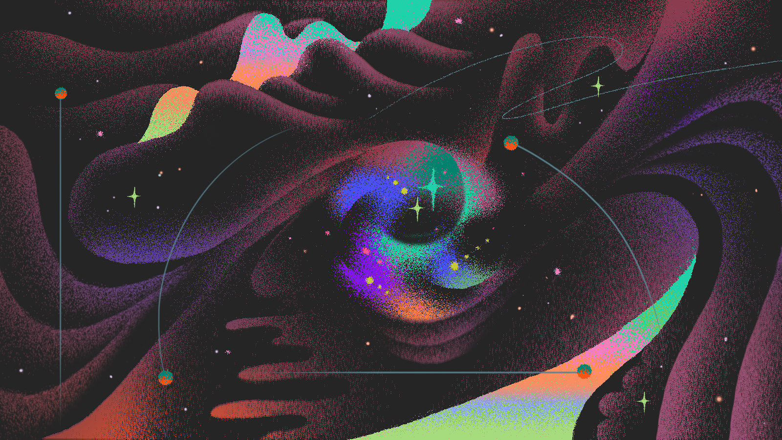 Illustration of massless particles