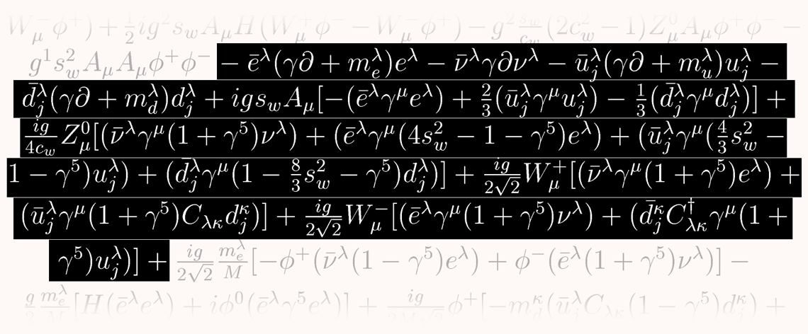 Lagrangian standard model